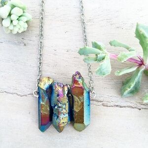 Rainbow Titanium Quartz Necklace